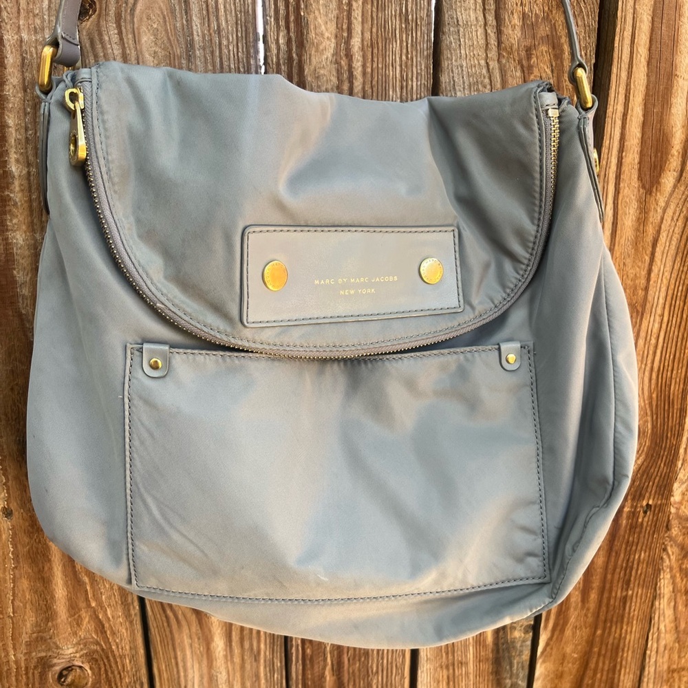 Marc Jacobs grey Natasha nylon crossbody